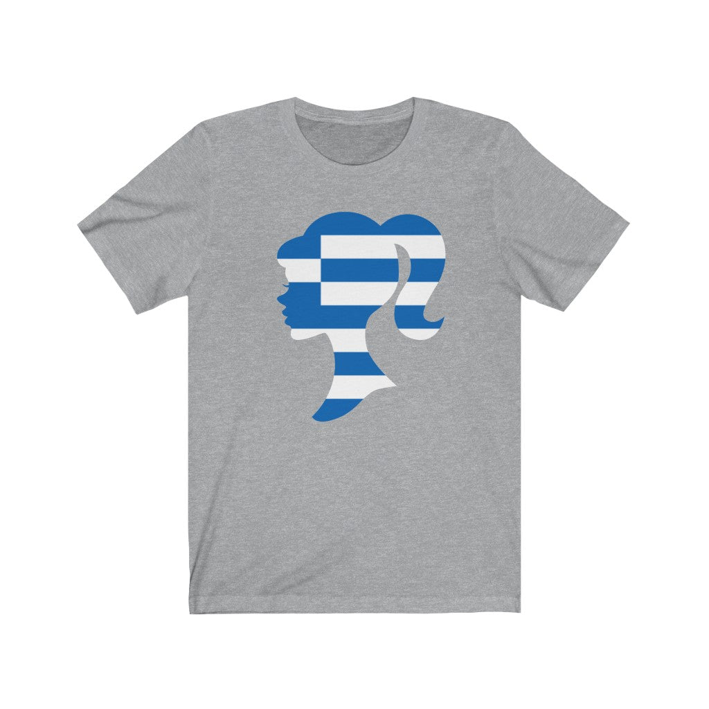 Greece Girl Flag Premium Tee - Unisex