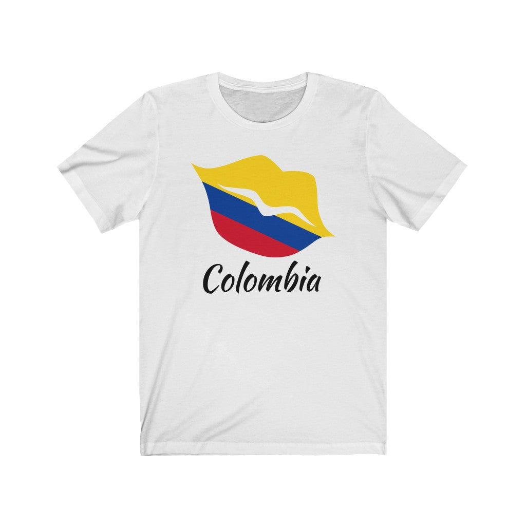 Colombia Lips Flag Premium Tee 1 - Unisex