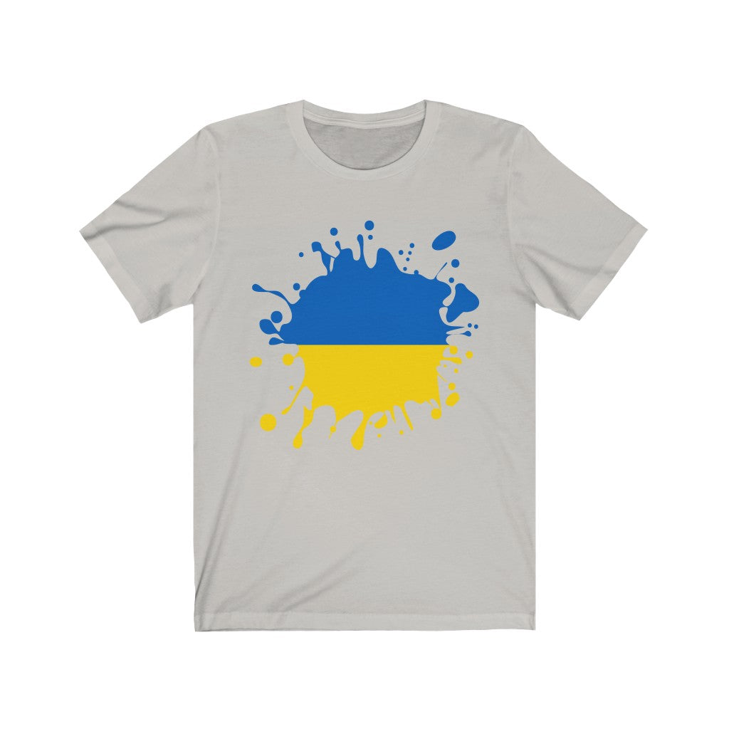 Ukraine Splat Flag Premium Tee - Unisex