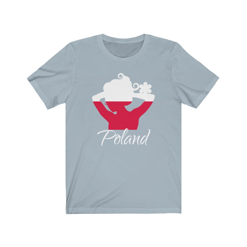 Poland Lady Flag Premium Tee 2 - Unisex