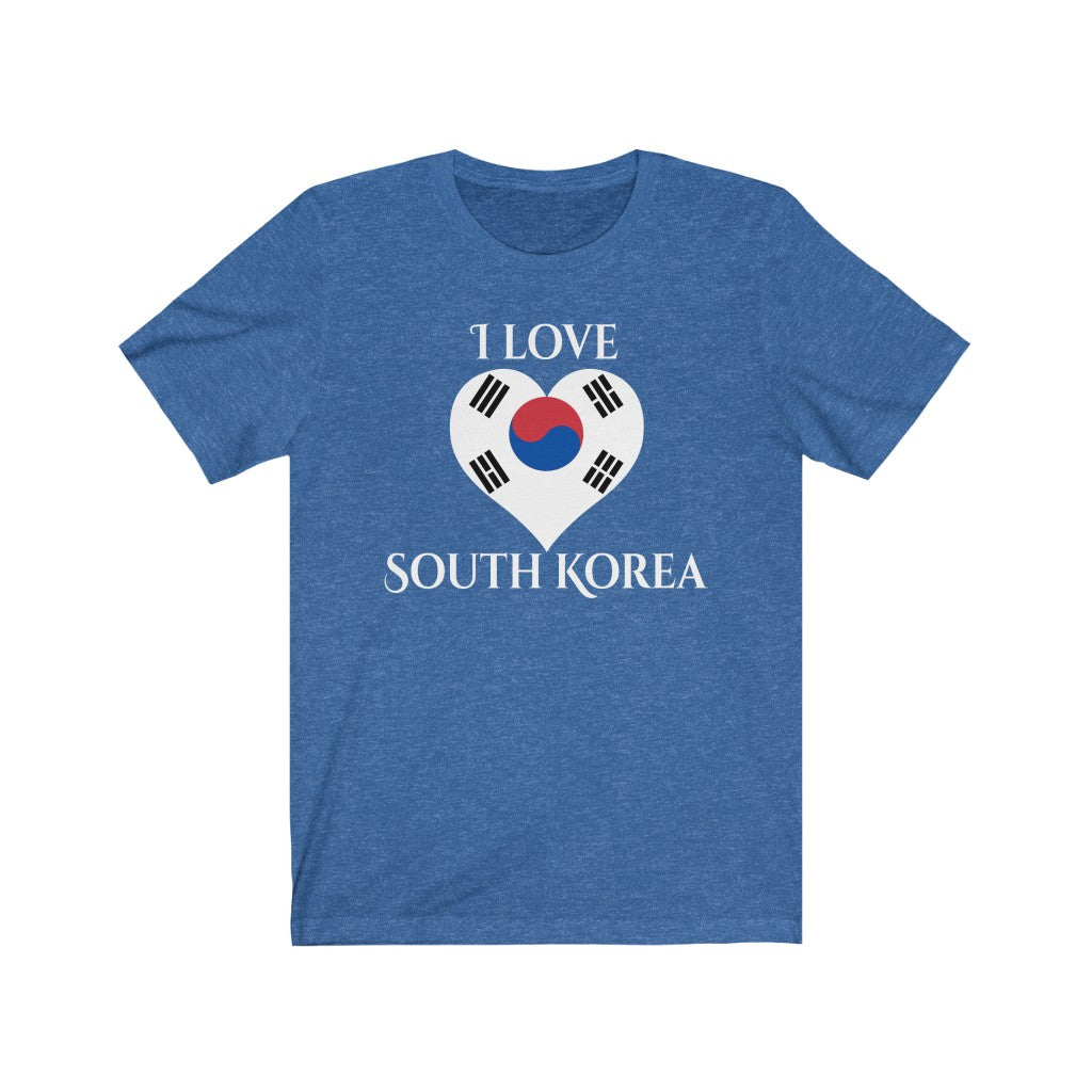 South Korea Heart Flag Premium Tee 2 - Unisex