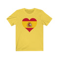 Spain Heart Flag Premium Tee - Unisex