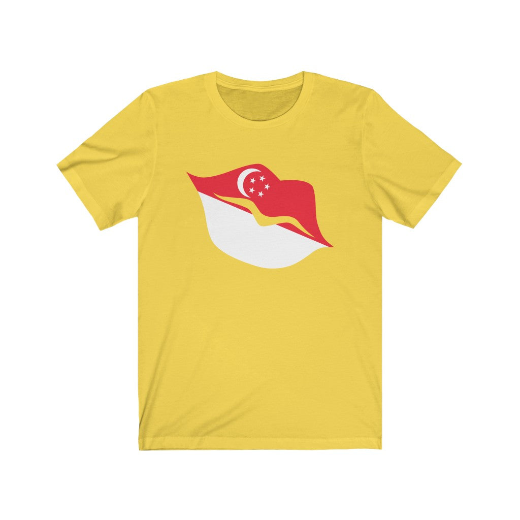 Singapore Lips Flag Premium Tee - Unisex