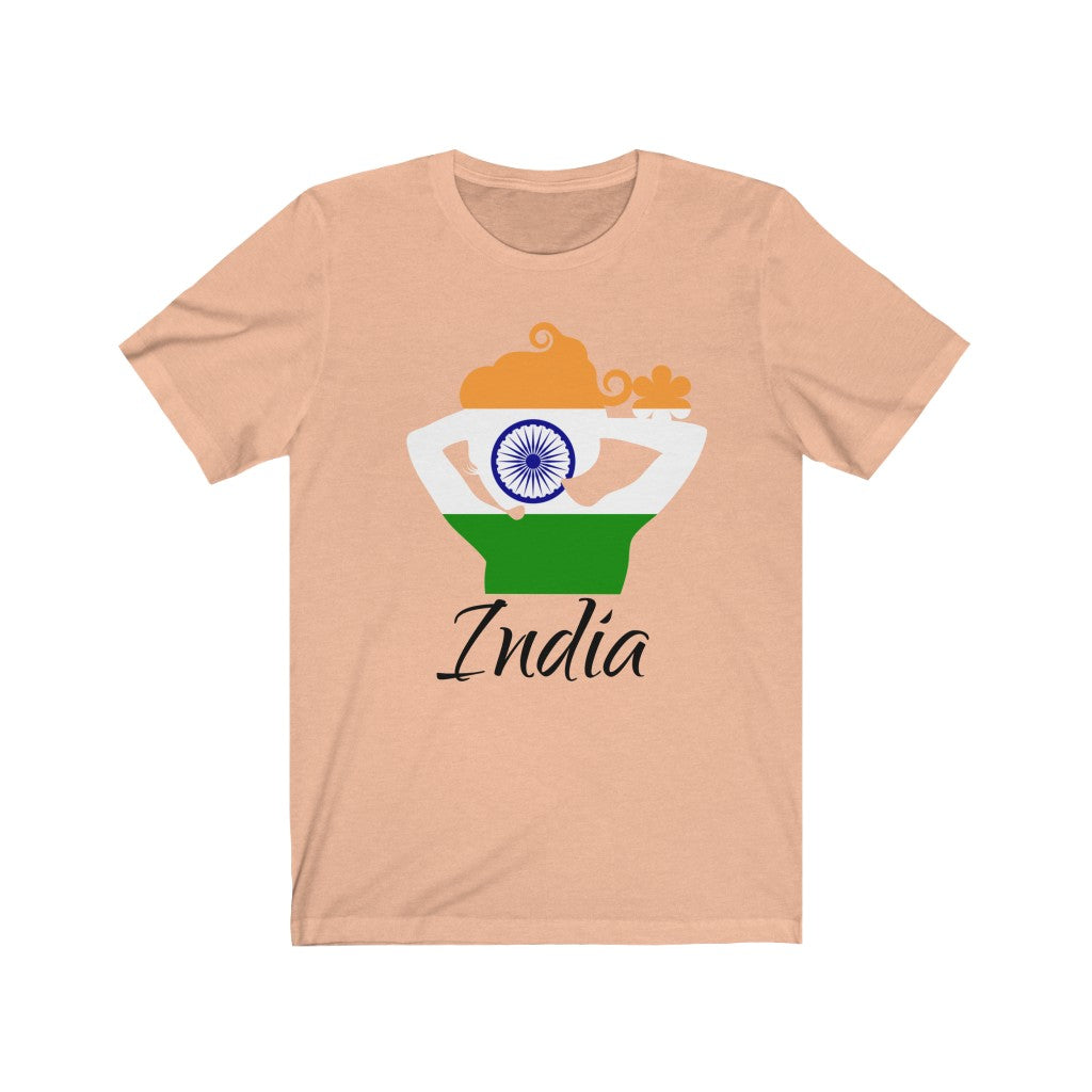 India Lady Flag Premium Tee 1 - Unisex