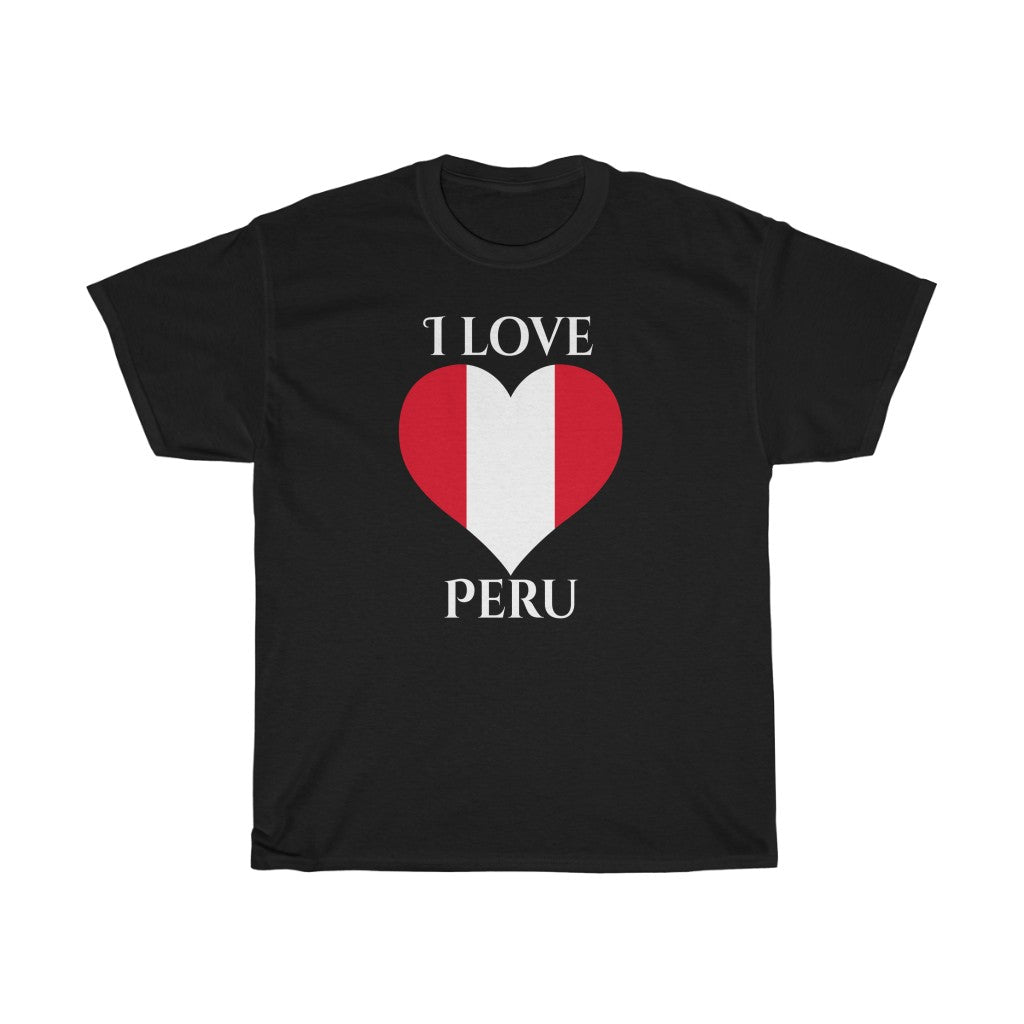 Peru Heart Flag Standard Tee 2 - Unisex