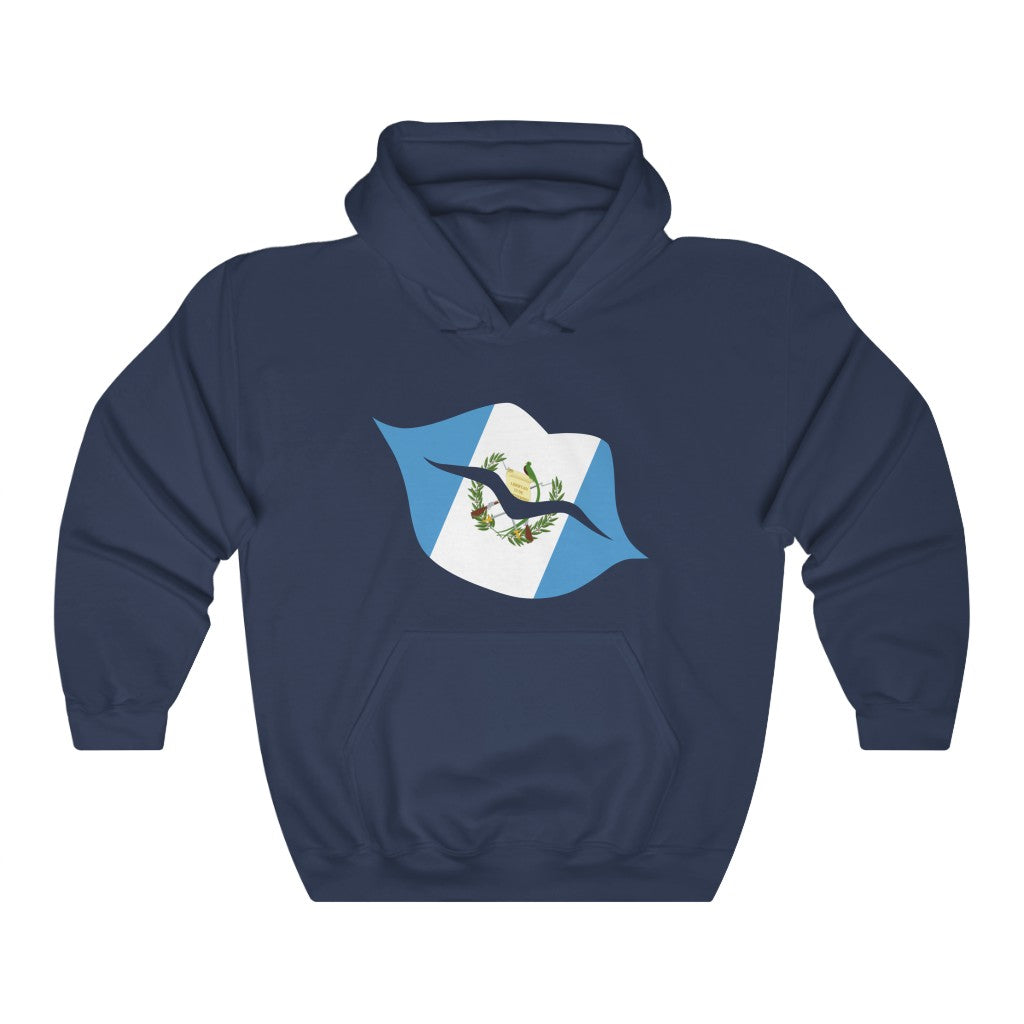 Guatemala Lips Flag Hoodie Sweatshirt - Unisex