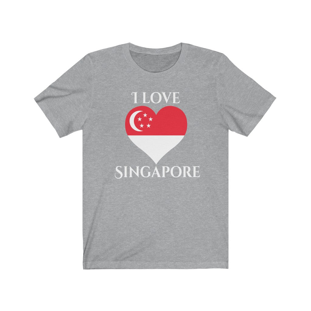 Singapore Heart Flag Premium Tee 2 - Unisex