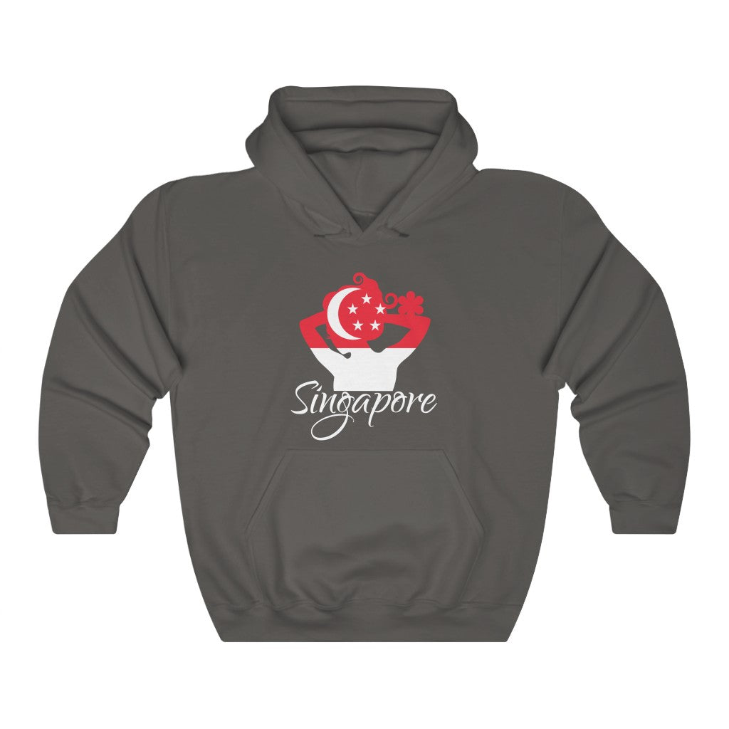Singapore Lady Flag Hoodie Sweatshirt 2 - Unisex