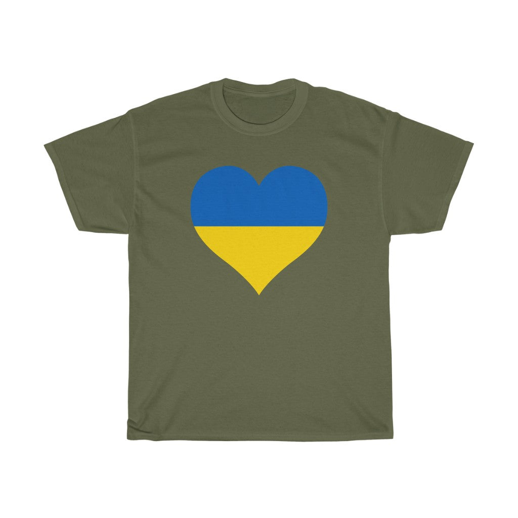Ukraine Heart Flag Standard Tee - Unisex