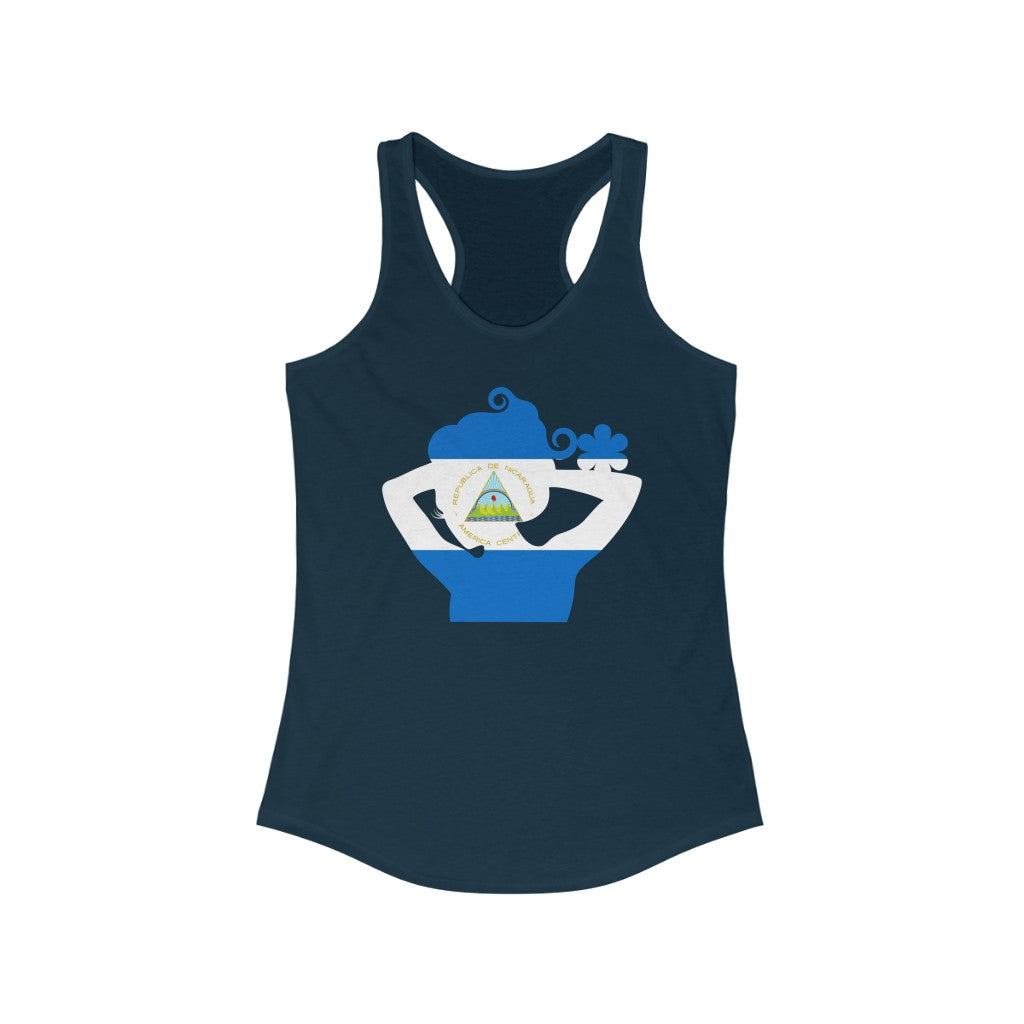 Nicaragua Lady Flag Tank – Women