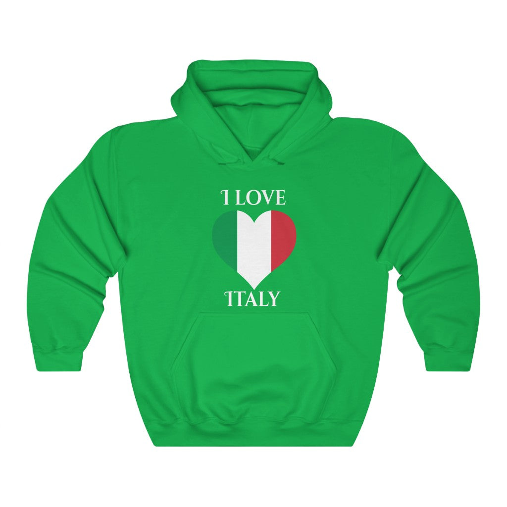 Italy Heart Flag Hoodie Sweatshirt 2 - Unisex