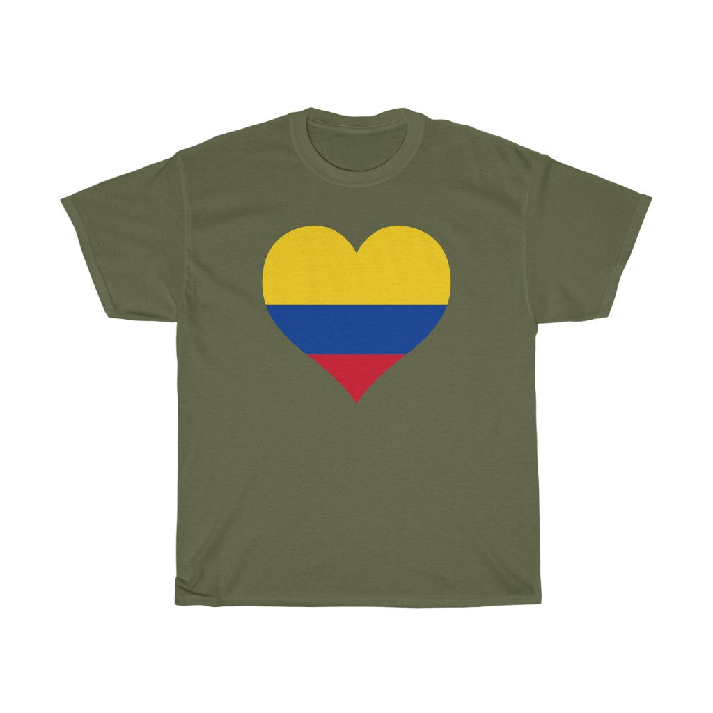 Colombia Heart Flag Standard Tee - Unisex