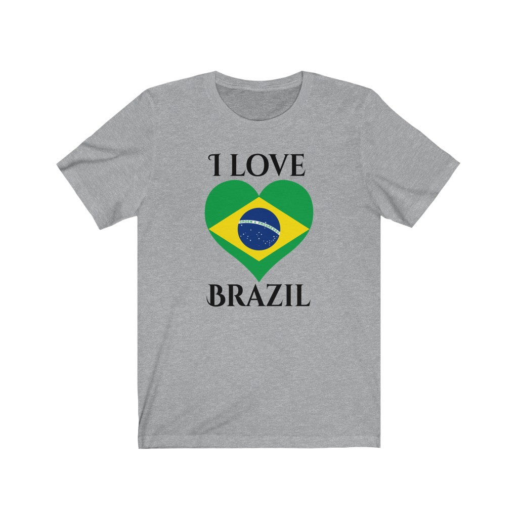Brazil Heart Flag Premium Tee 1 - Unisex