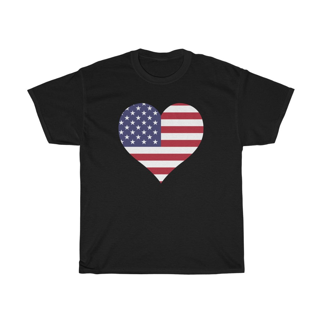 United States of America Heart Flag Standard Tee - Unisex
