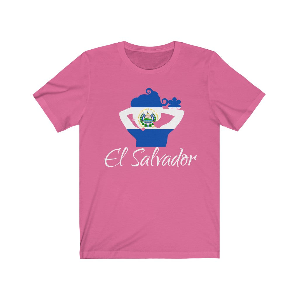 El Salvador Lady Flag Premium Tee 2 - Unisex
