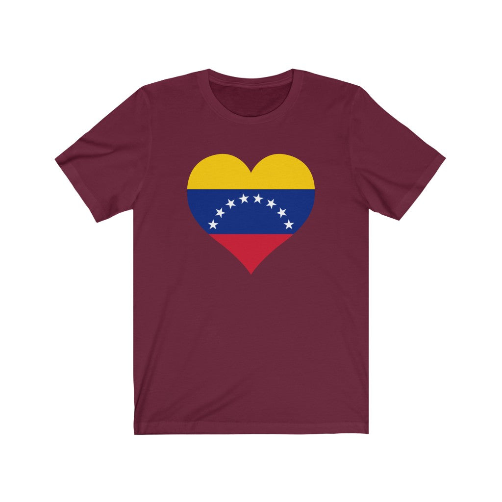 Venezuela Heart Flag Premium Tee - Unisex
