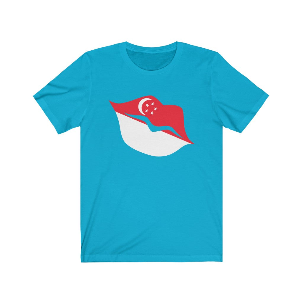 Singapore Lips Flag Premium Tee - Unisex