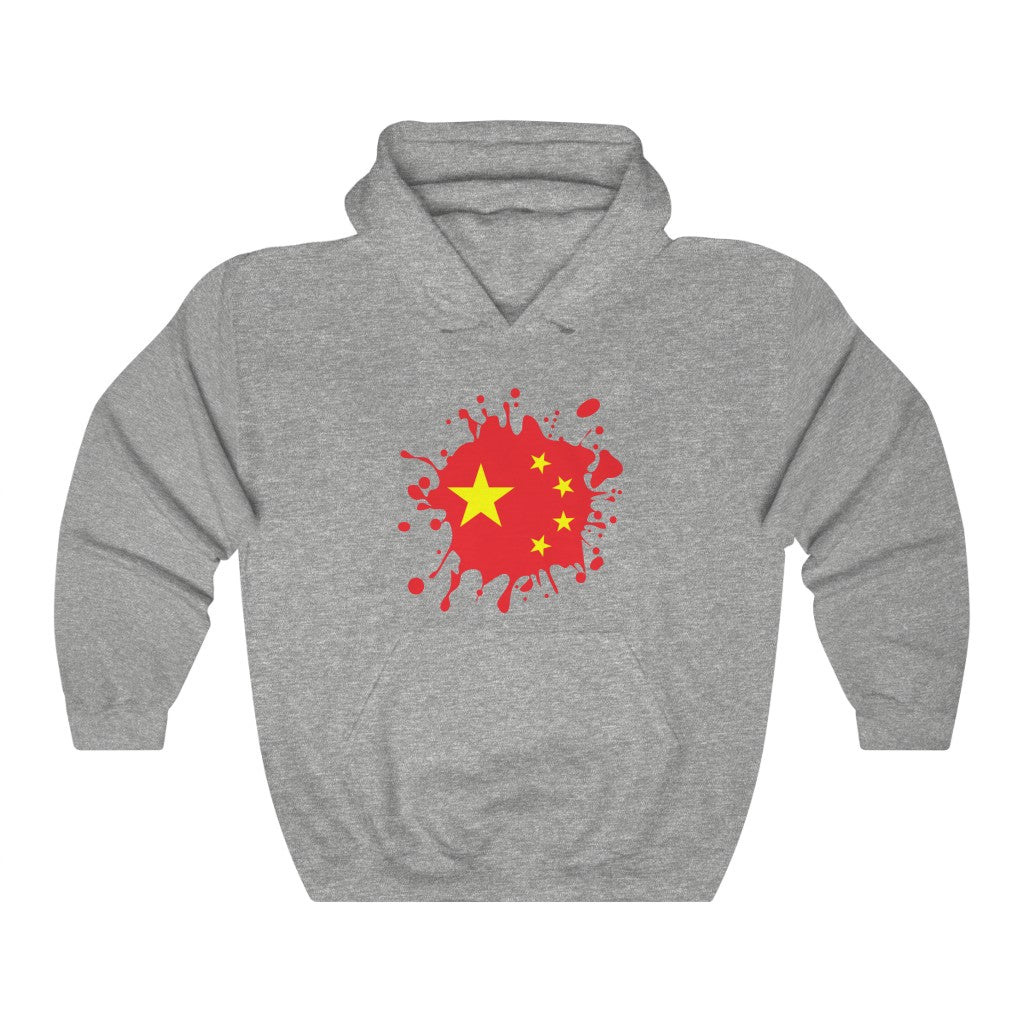 China Splat Flag Hoodie Sweatshirt - Unisex