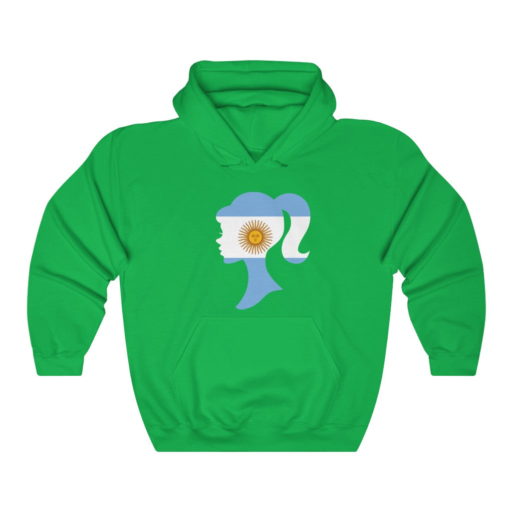 Argentina Girl Flag Hoodie Sweatshirt - Unisex