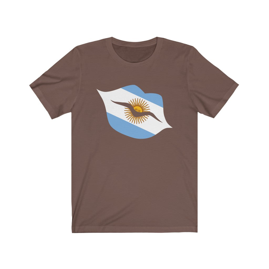 Argentina Lips Flag Premium Tee - Unisex