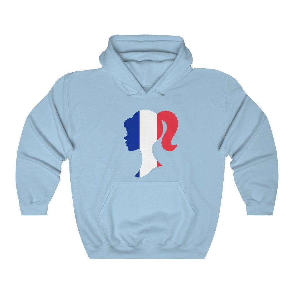 France Girl Flag Hoodie Sweatshirt - Unisex