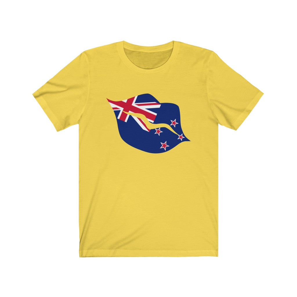 New Zealand Lips Flag Premium Tee - Unisex