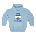 Nicaragua Heart Flag Hoodie Sweatshirt 1 - Unisex
