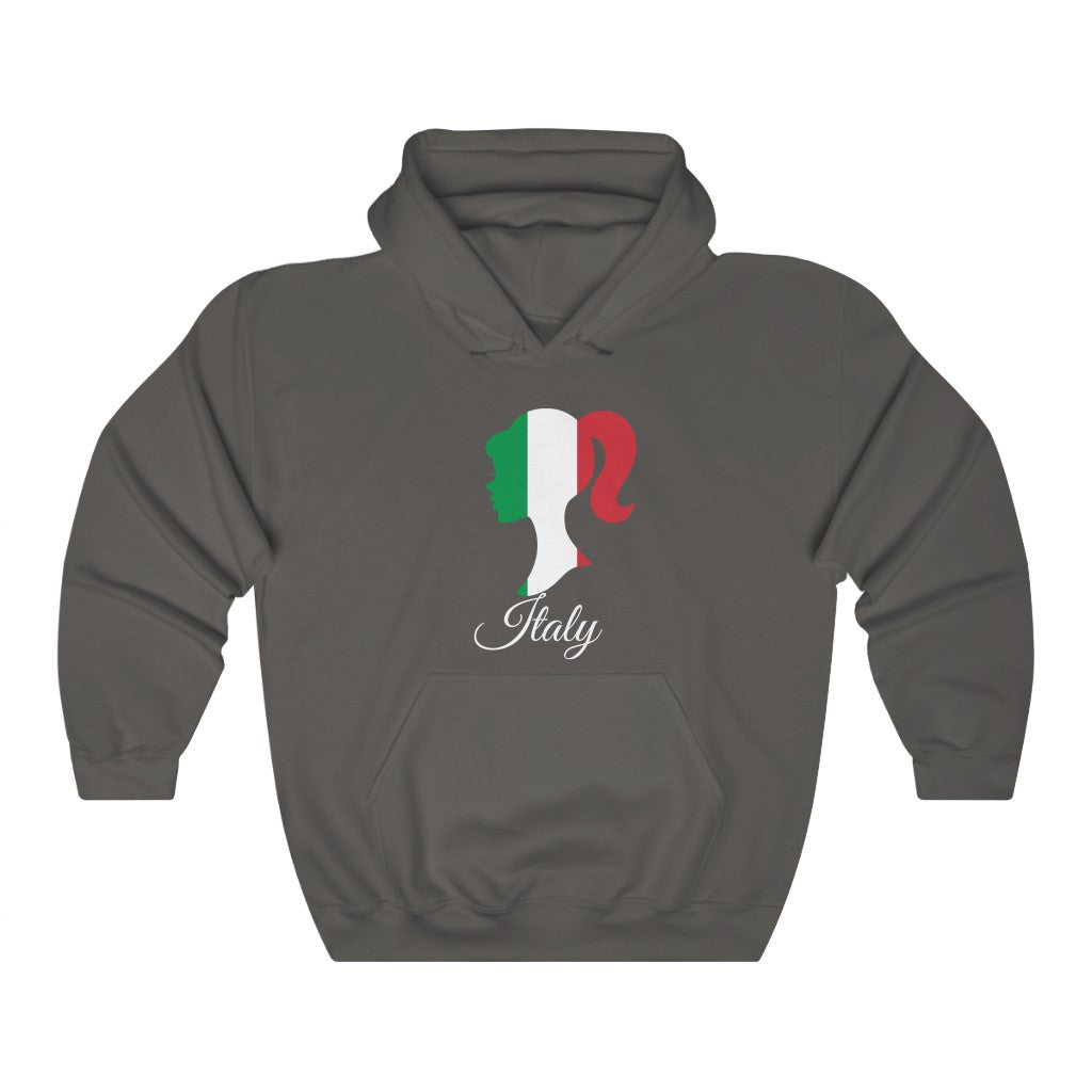 Italy Girl Flag Hoodie Sweatshirt 2 - Unisex
