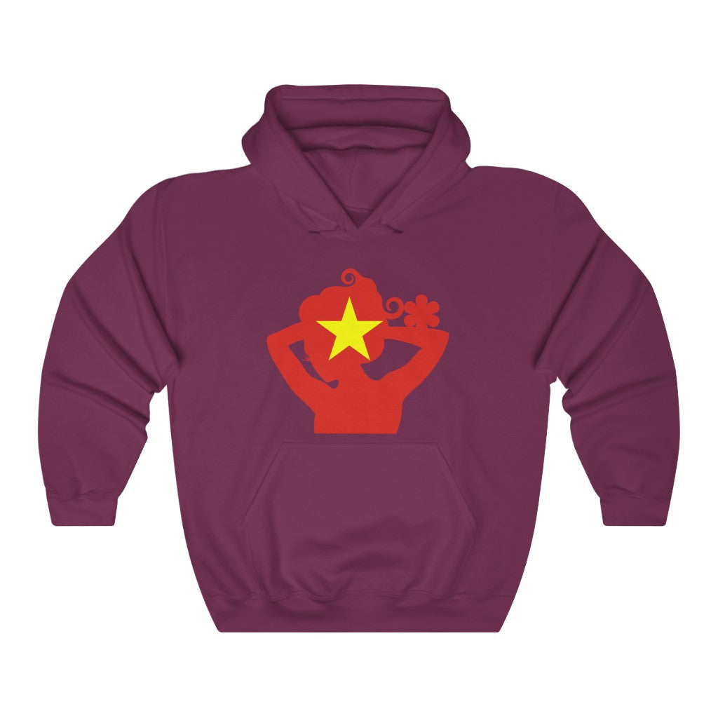 Vietnam Lady Flag Hoodie Sweatshirt - Unisex