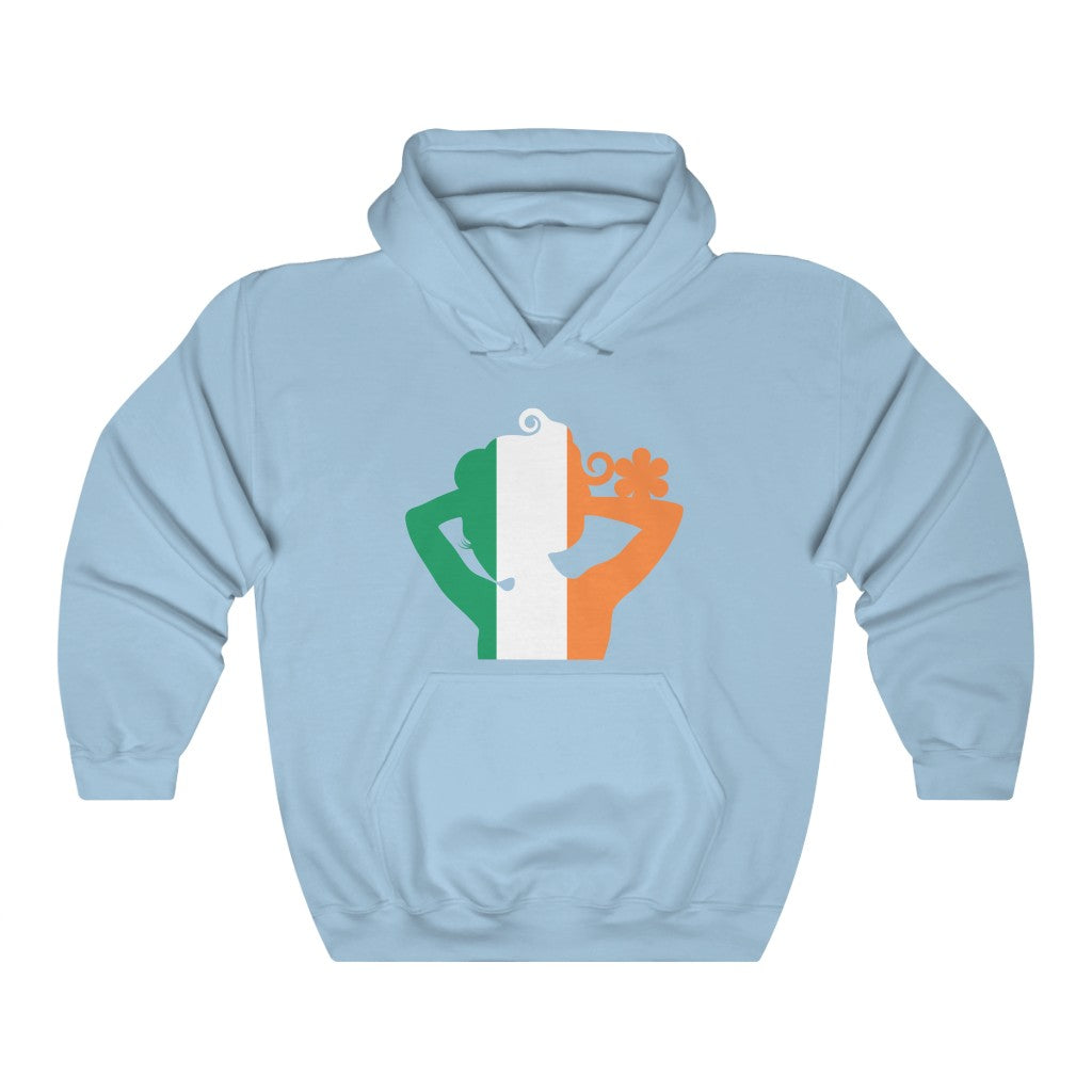 Ireland Lady Flag Hoodie Sweatshirt - Unisex