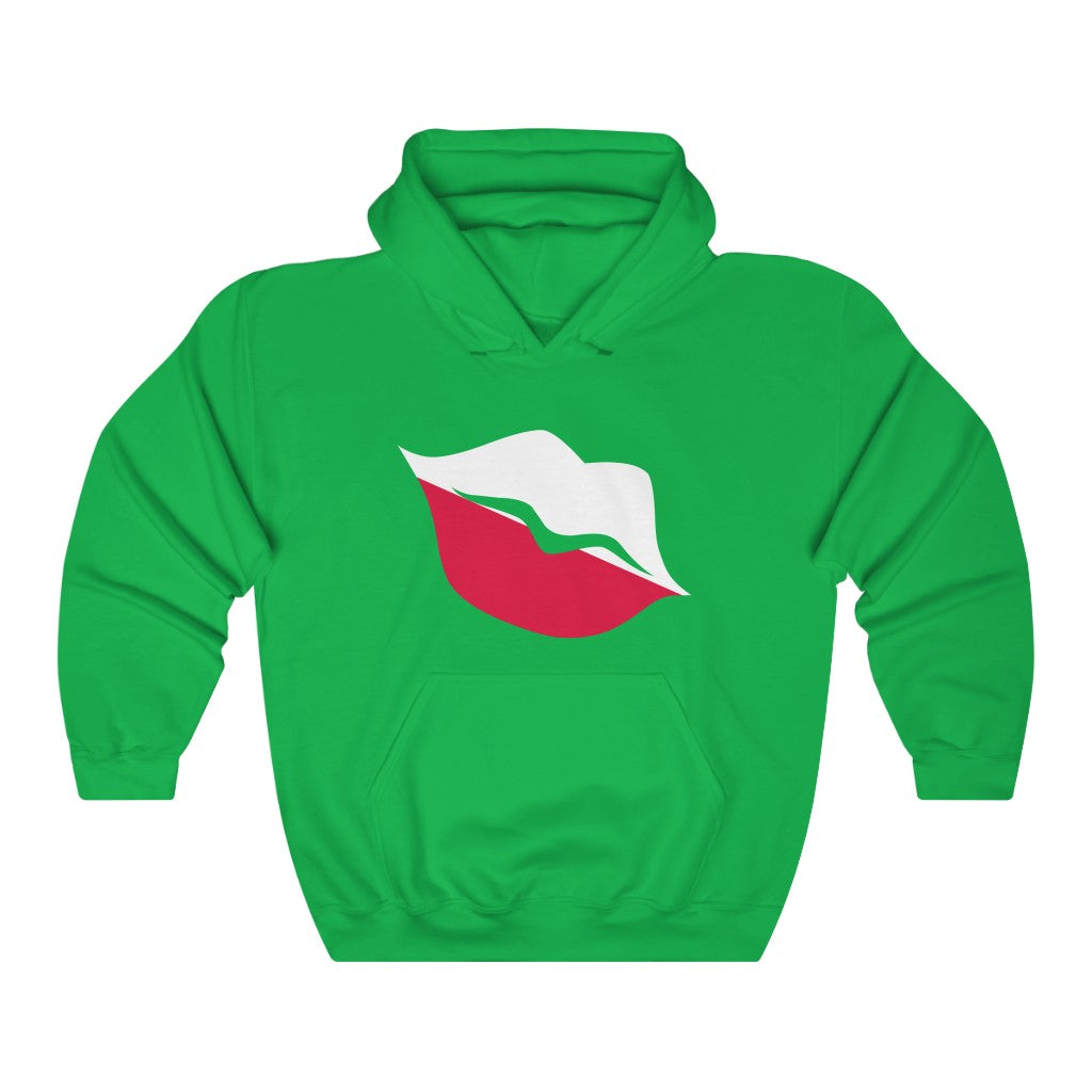 Poland Lips Flag Hoodie Sweatshirt - Unisex