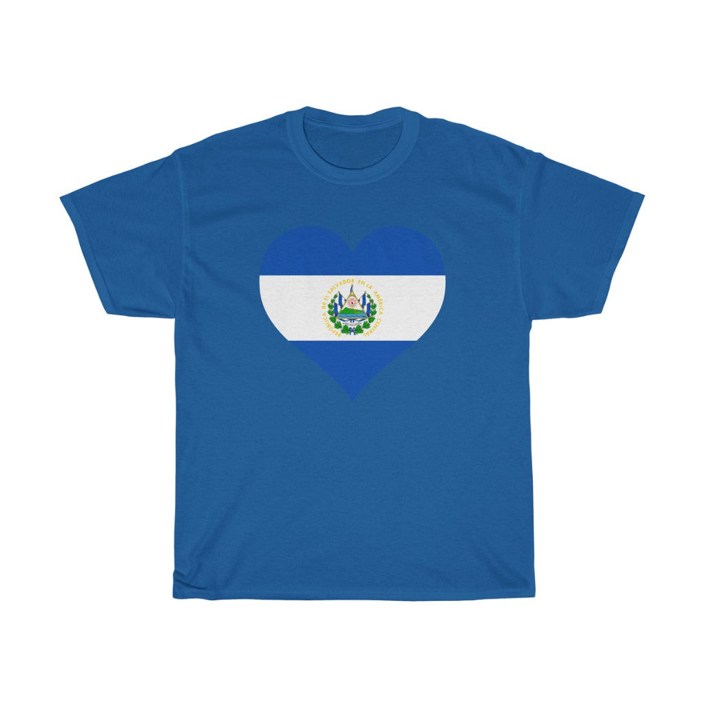 El Salvador Heart Flag Standard Tee - Unisex