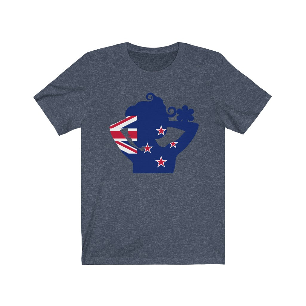 New Zealand Lady Flag Premium Tee - Unisex