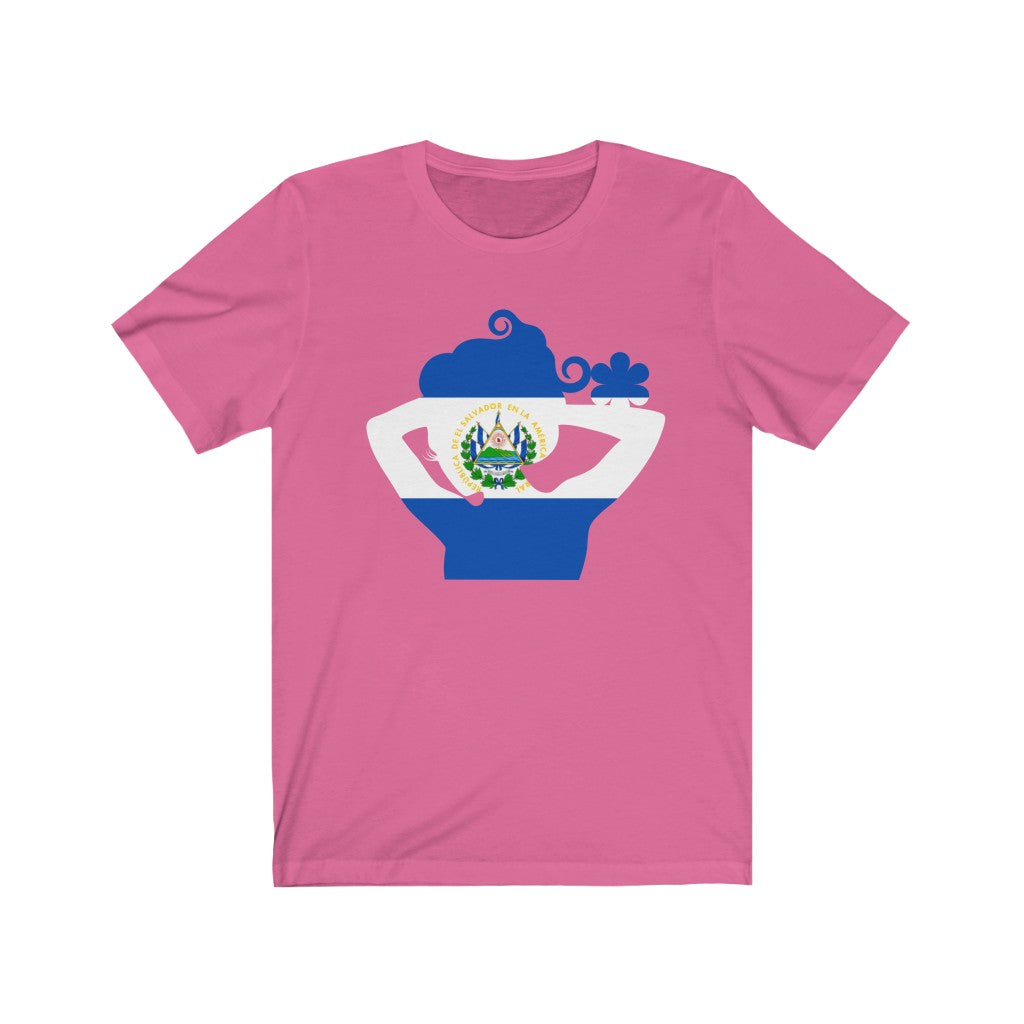 El Salvador Lady Flag Premium Tee - Unisex