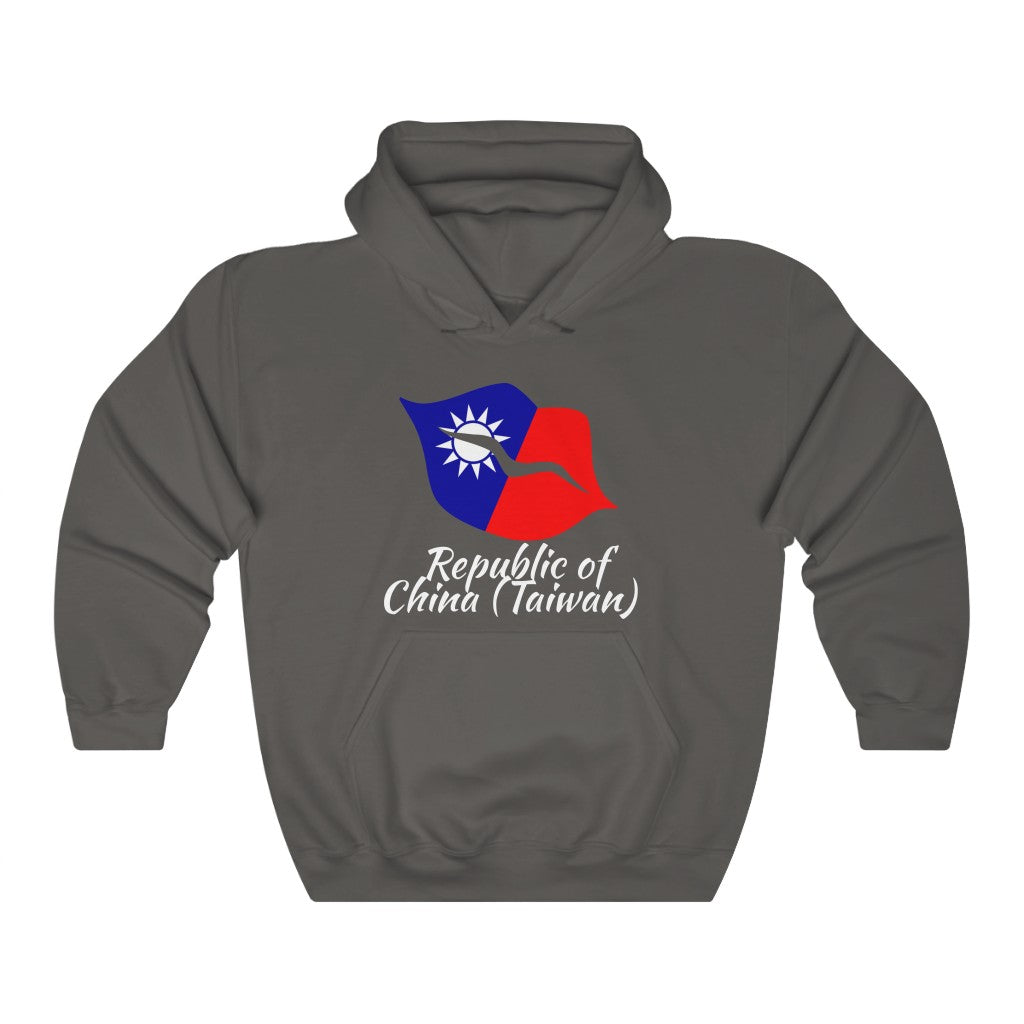 Republic of China - Taiwan Lips Flag Hoodie Sweatshirt 2 - Unisex
