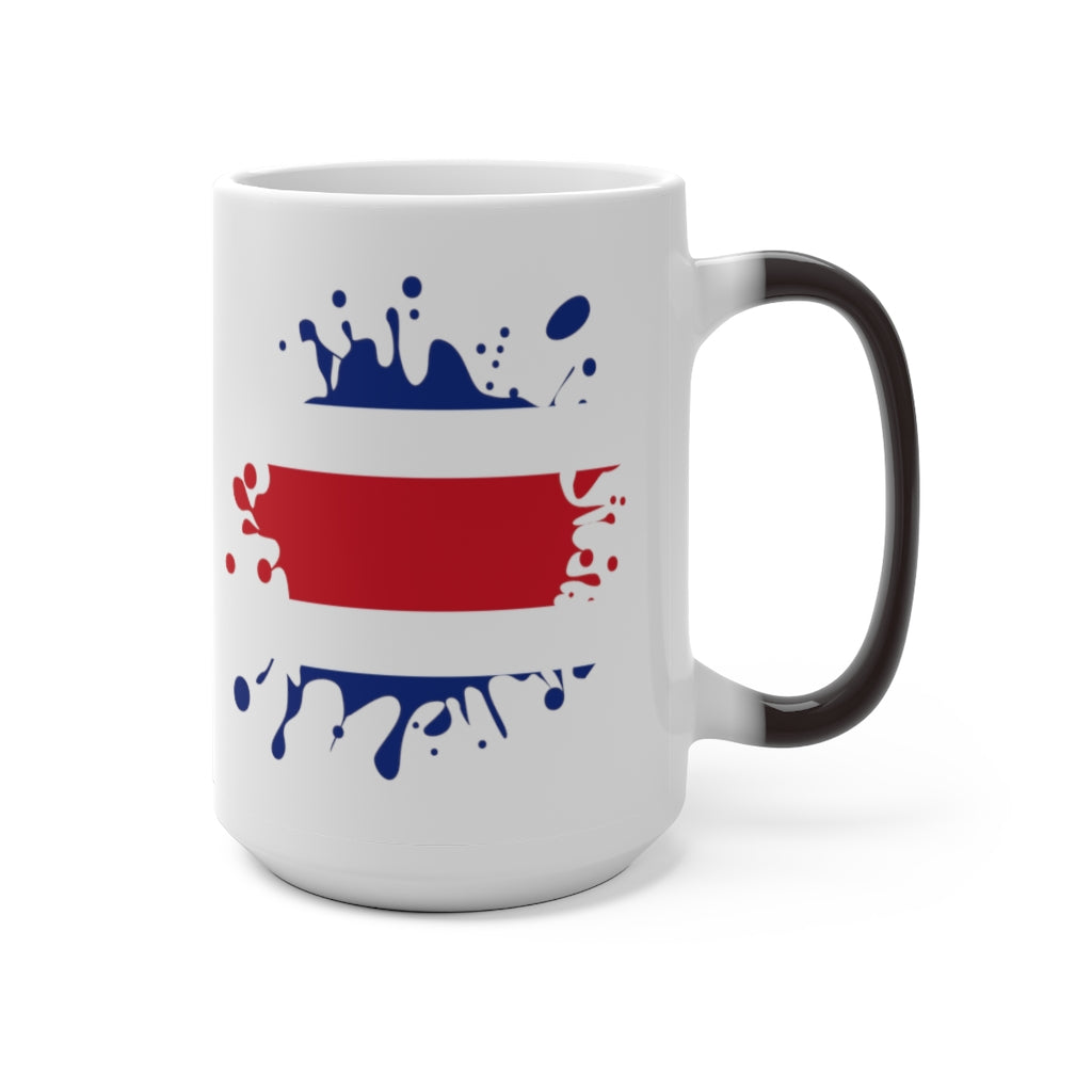 Costa Rica Splat Color Changing Mug