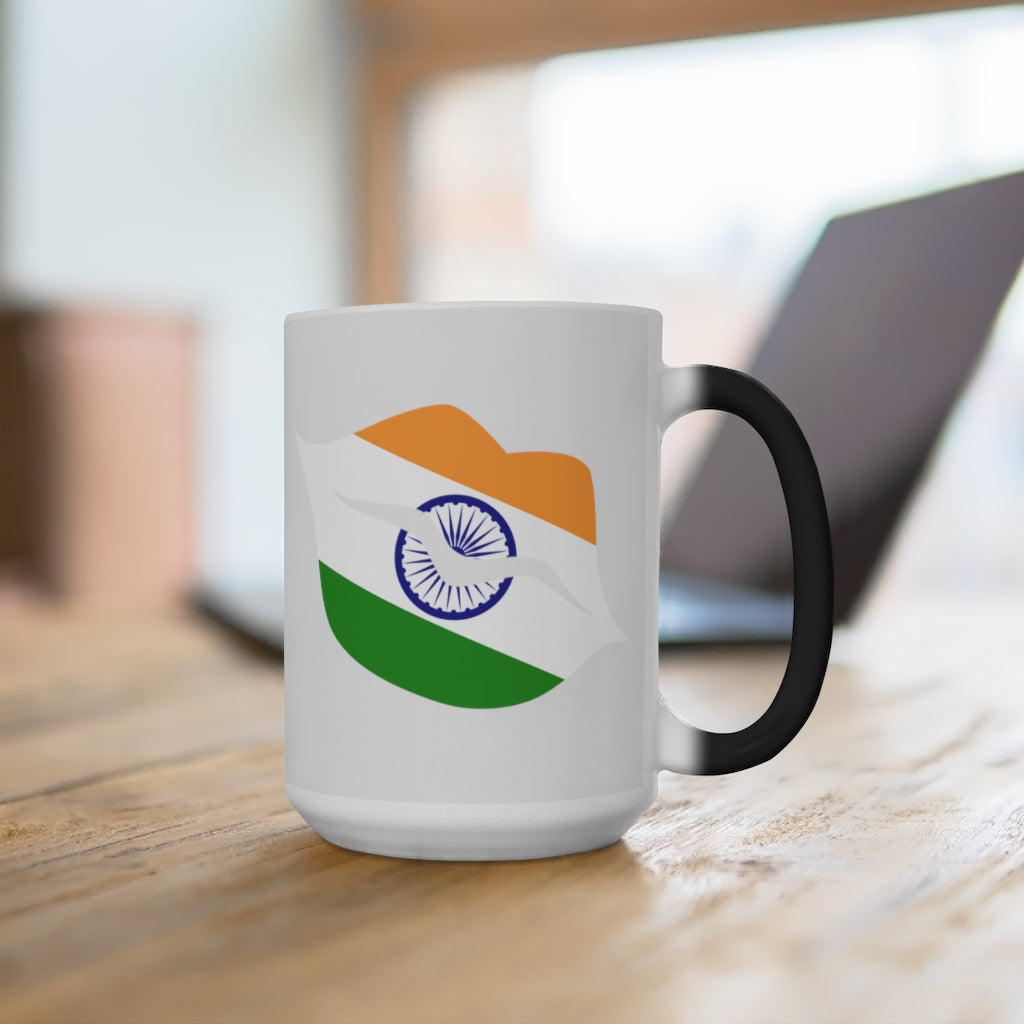 India Lips Color Changing Mug