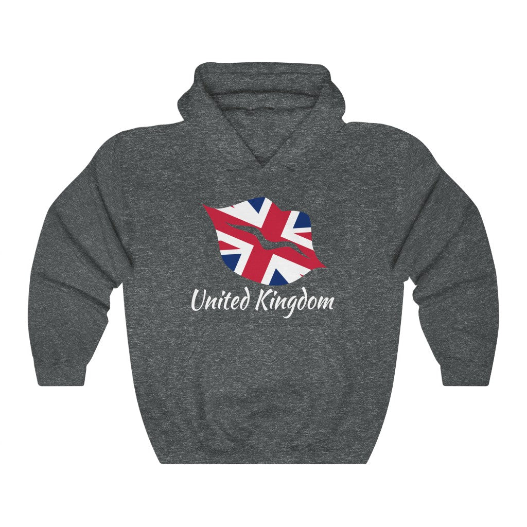 United Kingdom Lips Flag Hoodie Sweatshirt 2 - Unisex