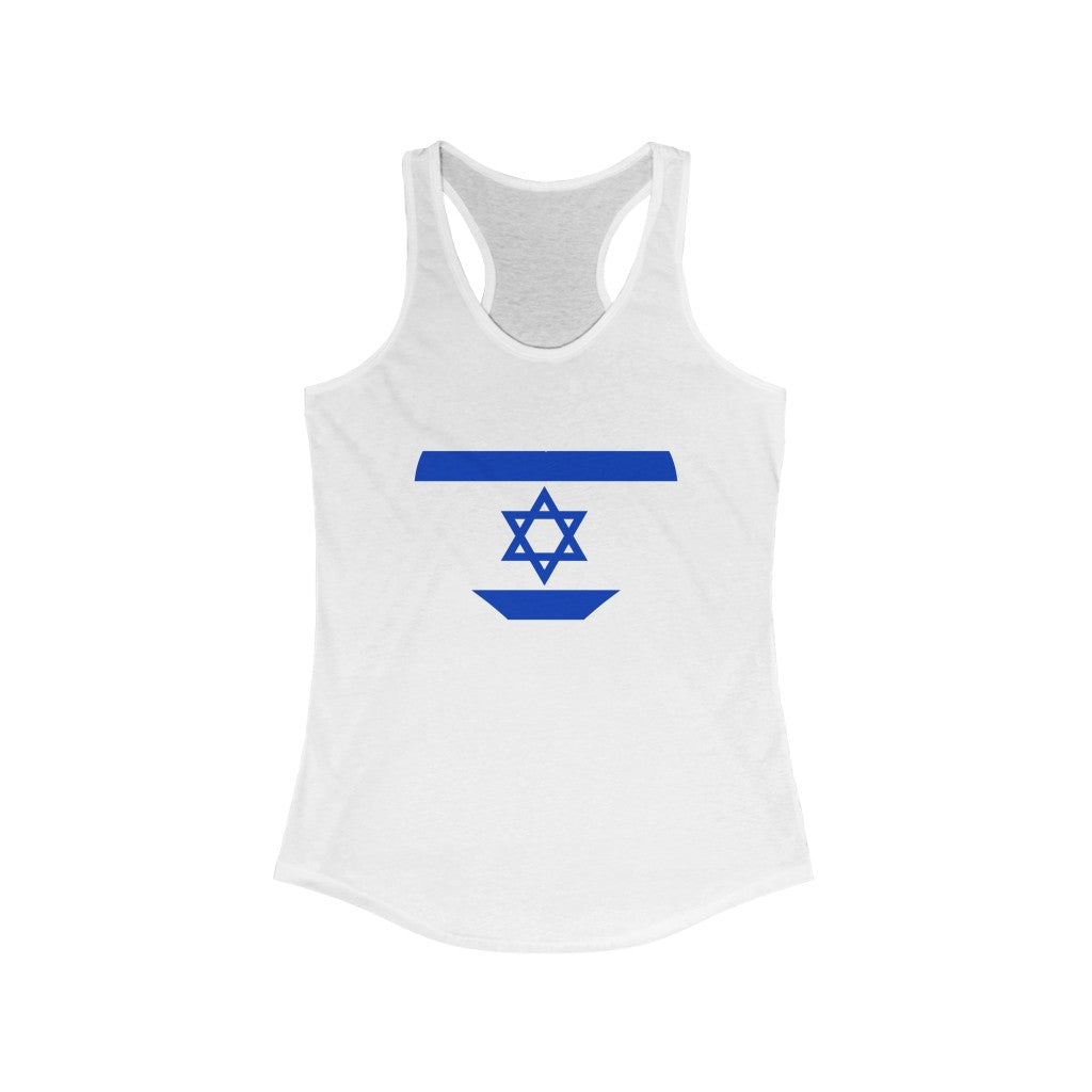 Israel Heart Flag Tank - Women