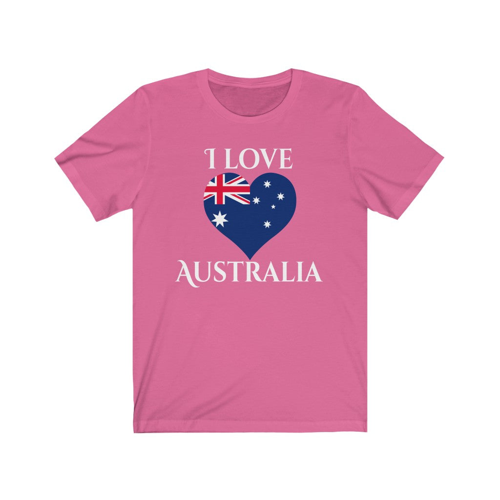 Australia Heart Flag Premium Tee 2 - Unisex