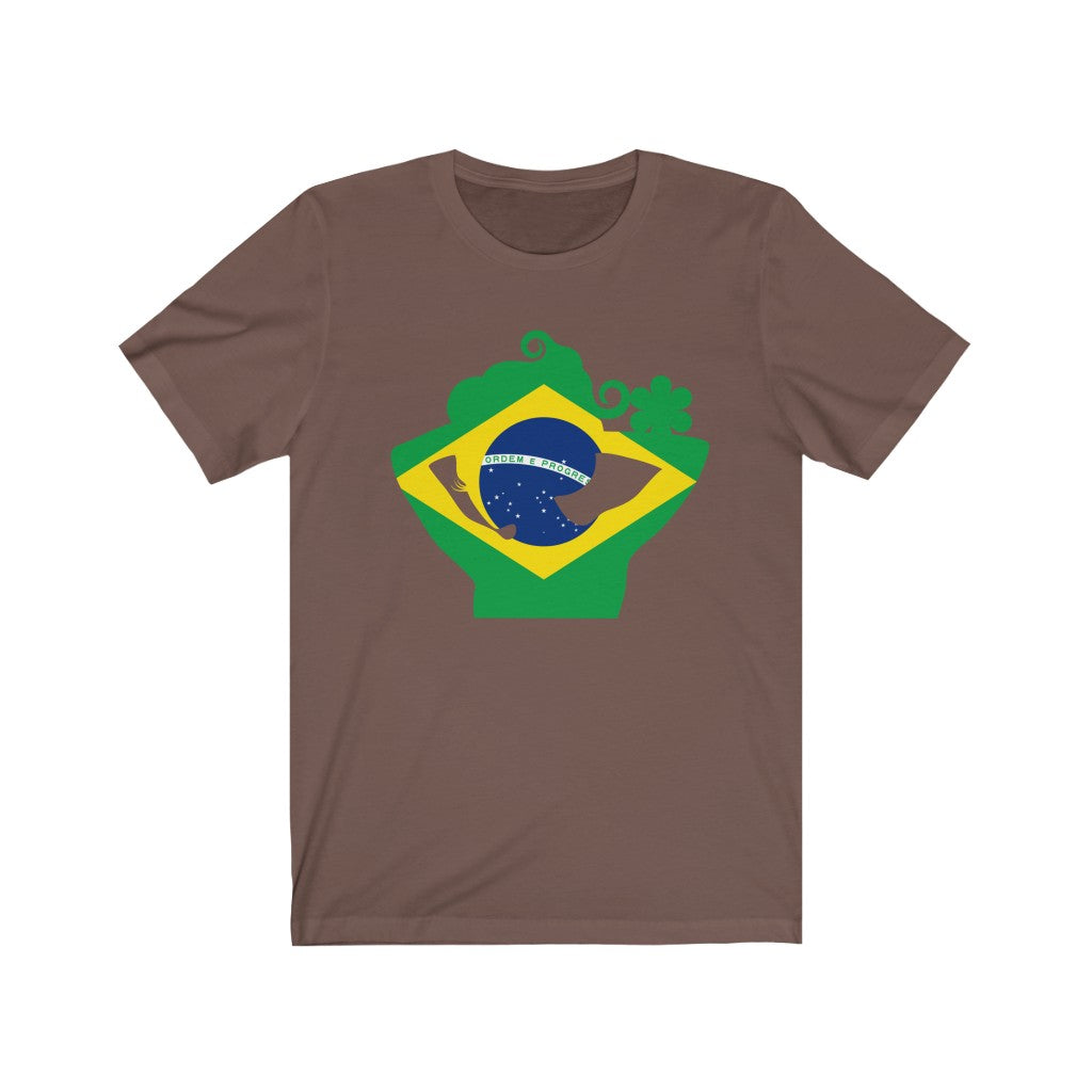 Brazil Lady Flag Premium Tee - Unisex