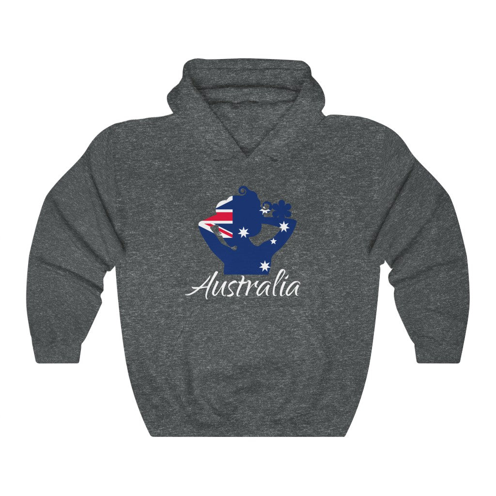 Australia Lady Flag Hoodie Sweatshirt 2 - Unisex
