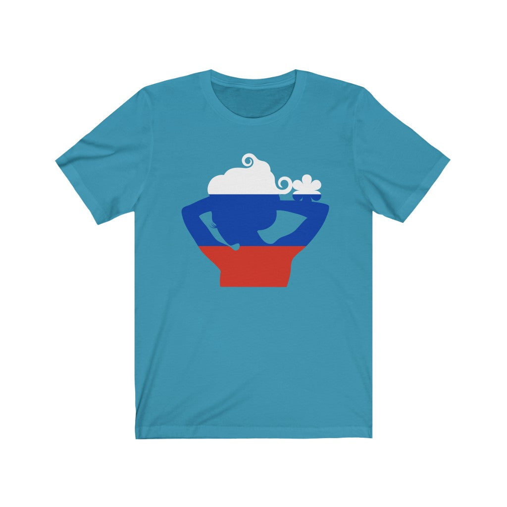 Russia Lady Flag Premium Tee - Unisex