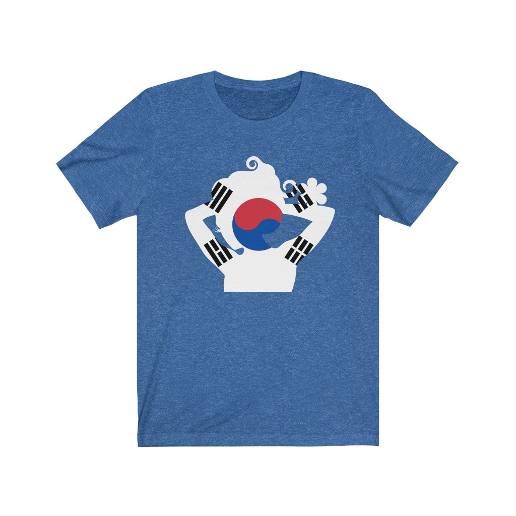 South Korea Lady Flag Premium Tee - Unisex