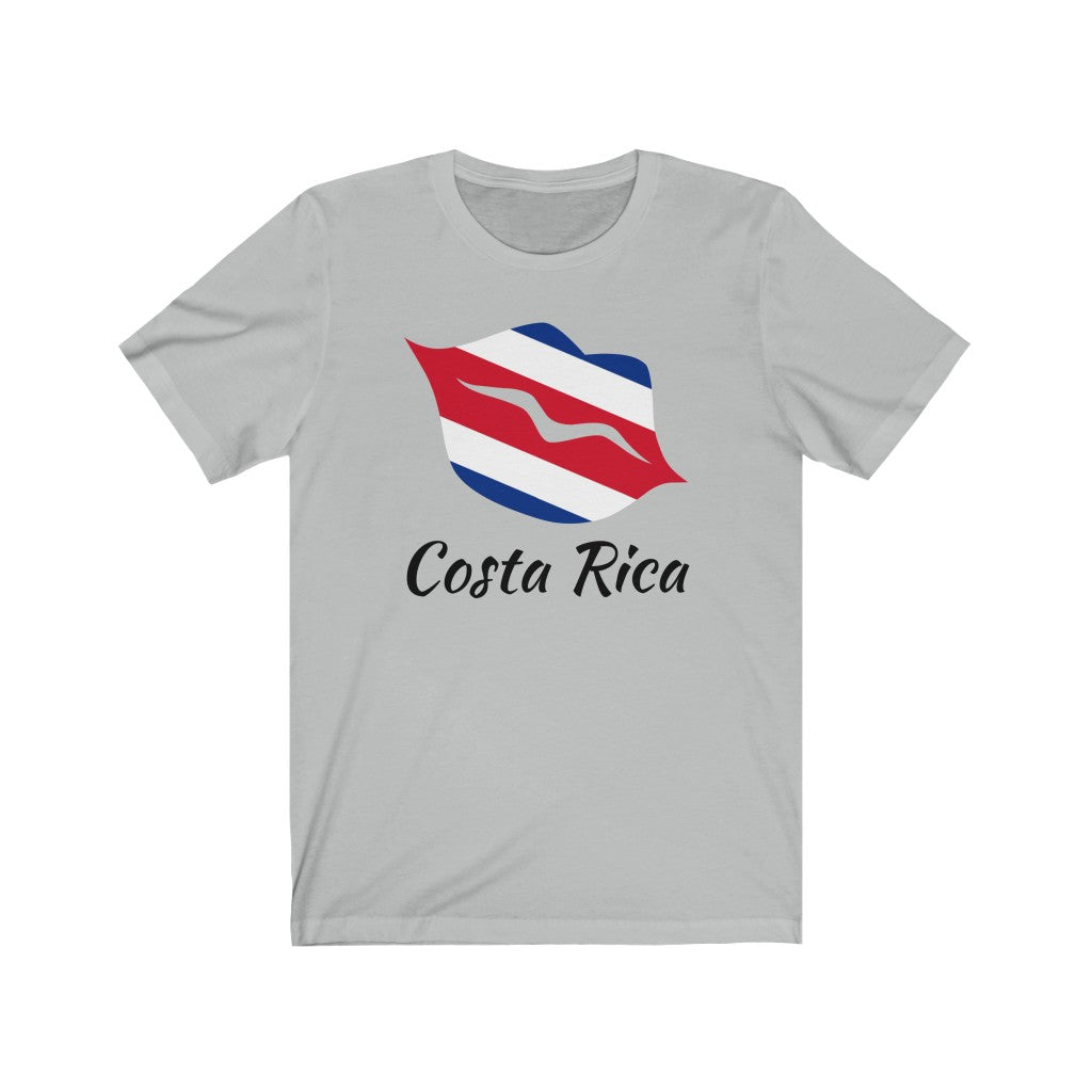 Costa Rica Lips Flag Premium Tee 1 - Unisex