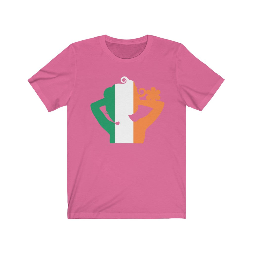 Ireland Lady Flag Premium Tee - Unisex