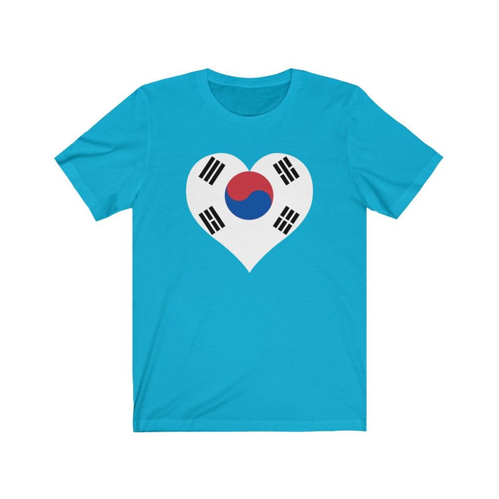 South Korea Heart Flag Premium Tee - Unisex