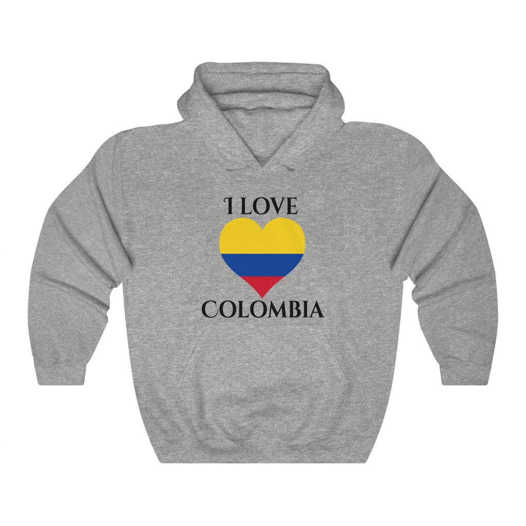 Colombia Heart Flag Hoodie Sweatshirt 1 - Unisex