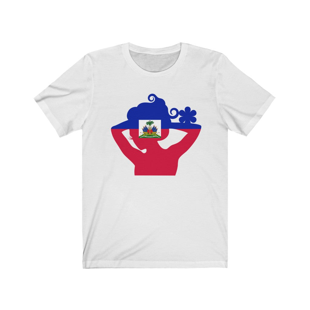 Haiti Lady Flag Premium Tee - Unisex