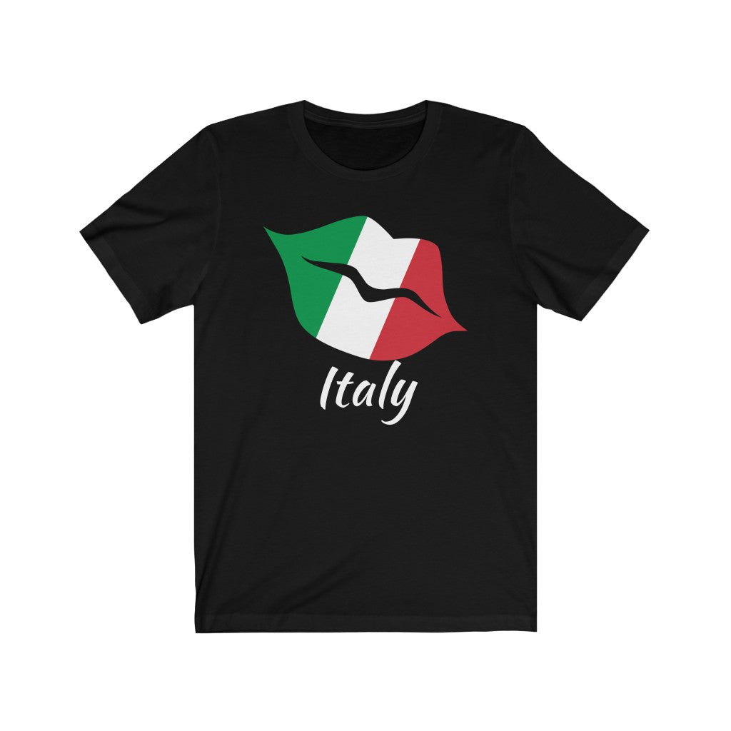 Italy Lips Flag Premium Tee 2 - Unisex